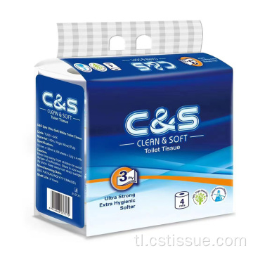 C&amp;S premium na kalidad ng biodegradable toilet tissue paper